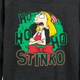 thumbnail image 3 of Hey Arnold! - Ho Ho Ho Stinko - Women's Lightweight French Terry Long Sleeve Shirt, 3 of 5