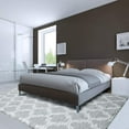 thumbnail image 3 of Lochas Shag Geometric Area Rug Plush Fluffy Rugs Soft Moroccan Carpets for Bedroom Living Room Home Decor Mat,6'x9',Light Grey/White, 3 of 7