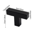 thumbnail image 3 of Kitchen Cabinet Knobs T-Shaped Cabinet Pull Drawer Handles Stainless Steel Handle for Kitchen and Bathroom Cupboard, 3 of 8