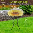 thumbnail image 4 of Briarwood Lane Sunflower Glass Birdbath, 4 of 5