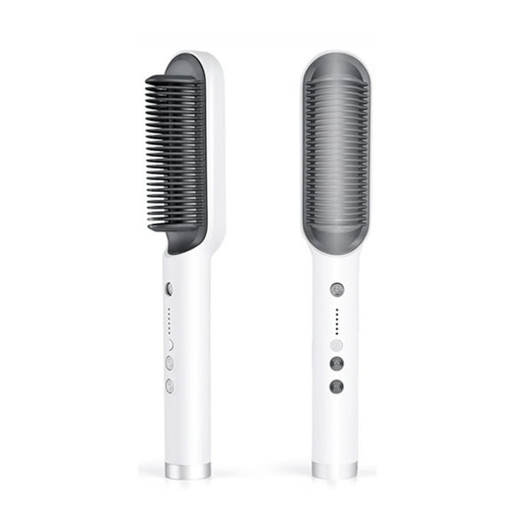 Graflsoa Ionic Hair Straightener and Curler, 5 Adjustable Heat Settings, Dual-Purpose Styling Tool for Effortless Hair Care, White (US Standard)