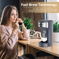 thumbnail image 3 of MINI Single Serve Coffee Maker,Instant Coffee Maker One Cup for K Cup & Ground Coffee,Portable Capsule Coffee Machine with 6 to 14oz Reservoir,90 Seconds Fast Brewing and One Button Operation, 3 of 8