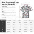 thumbnail image 5 of Pofeuu Disco Ball Cherry With Bow Print Hawaiian Shirt for Men Sleeves Casual Button Down Summer Beach Dress Shirts T-Shirts,X-Large, 5 of 7