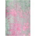 thumbnail image 7 of Noahas Washable Wool Abstract Area Rug for Living Room Bedroom ,Upgraded TRP Non-Slip Backing ,Low Pile Indoor Decorative Rug ,Purple and Green ,4' x 6', 7 of 7