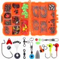 thumbnail image 5 of Fishing Tackle Set Jig Hooks Beads Sinkers Weights Swivels Snaps, 5 of 5