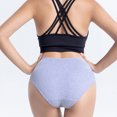 thumbnail image 3 of Lunuaoe Women's Plus Size Mid-High Waist Underwear, Soft Comfort Panties, Stretchy Briefs, 3 of 6