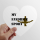 thumbnail image 1 of Como deportes Fitness equilibrado potro Calcomanías cardíacas,calcomanías para equipaje, 1 of 3
