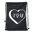 thumbnail image 2 of Valentine's Day Bags, Cotton Drawstring Cinch Backpacks, Valentines Day Gift Bags, 2 of 2