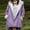 Purple, variant on Elvqul Womens Jackets Fleece Purple Coats Warm Plus Size Solid Color Jackets for Women Long Sleeve