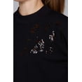 thumbnail image 3 of Noli Yoga Women's Leopard Sequin Black / Orange Large Sweatshirt, 3 of 4
