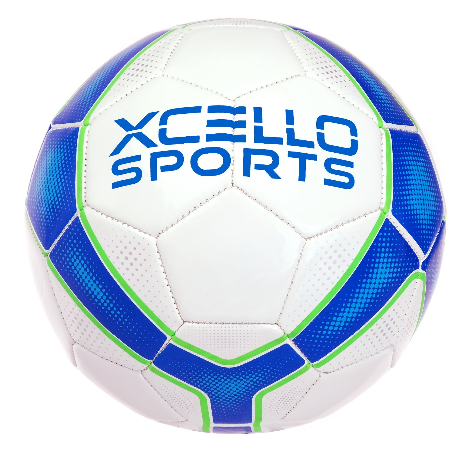 Xcello Sports Soccer Ball Size 5, Premium Durable Tbu Cover Small Soccer Ball, Youth Soccer Ball with Pump, Official Match Size and Weight, Blue/Red, Pack of 2