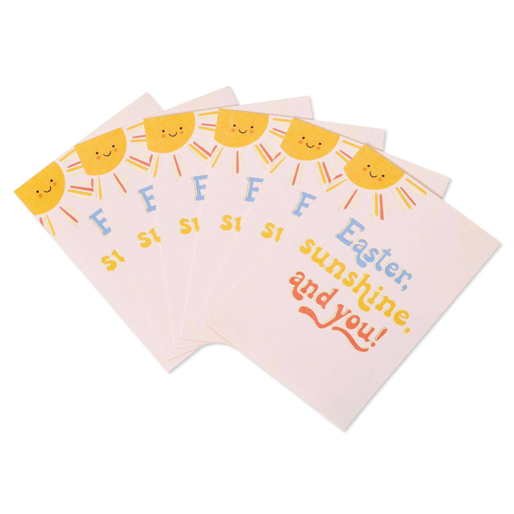 American Greetings Easter Card Pack, Easter Sunshine (6-Count)