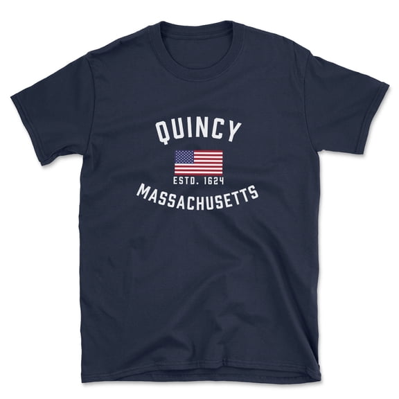 Quincy Massachusetts Patriot Men's Cotton T-Shirt