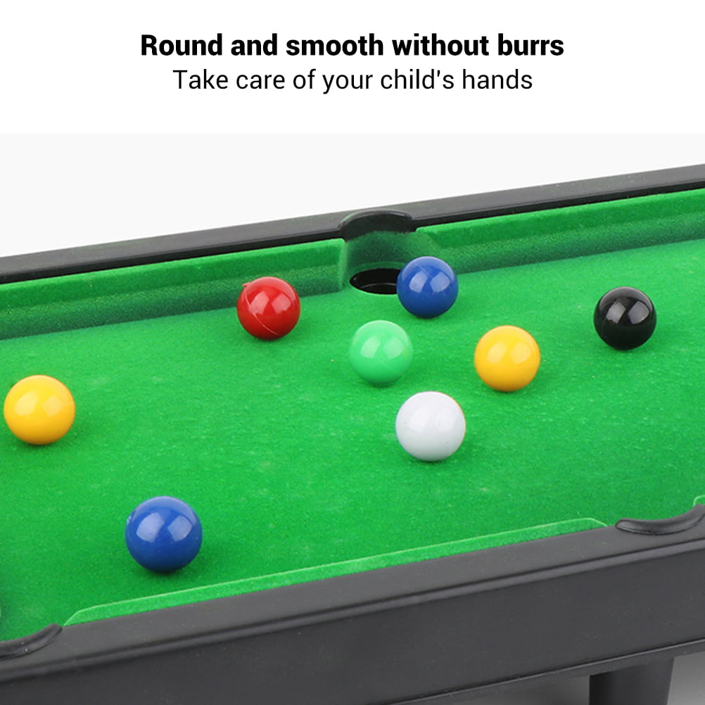 Mini Pool Table Flocking desktop Simulation Billiard Table Set Sport Ball B1IS 