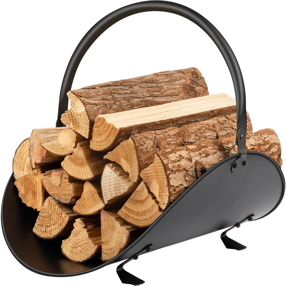 Metal log basket  fireside  wood basket  log store  log holder 