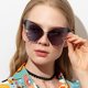 thumbnail image 4 of Gafas de sol de mariposa para mujer/hombre, gafas sin montura de gran tamaño, gafas de sol de ojo de gato de tendencia de lujo, ropa de calle Uv400(c01) Feliz Sencillez, 4 of 5