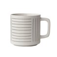 thumbnail image 1 of Taza de café de cerámica con líneas geométricas simples for té, cacao, leche y café en casa y en la oficina., 1 of 5