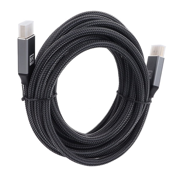 Cable DisplayPort Para Computadora, Cable DisplayPort 1.4 Estable Y Seguro Gris Versión 1.4 Para PC