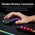 thumbnail image 3 of Redragon Gaming Mouse with Triple Mode - 10000 DPI Switchable, 7 Custom RGB Backlight Modes, Portable and Durable M602U-KS, 3 of 6