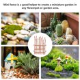 thumbnail image 3 of HOOWIFFY 1Set Miniature Fence Decoration Abs Brown Simulation Model For Mini Garden Decor Farm Scene Layout 3.94X2.36X0.04In, 3 of 5