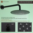 thumbnail image 3 of Shower System with Tub Spout, Tub Shower Faucet Set with High Pressure 10" Rain Shower head and 3-Setting Handheld Shower Head Set, 3 of 7