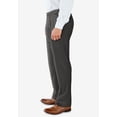 thumbnail image 3 of KingSize Men's Big & Tall No Hassle Classic Fit Expandable Waist Double-Pleat Dress Pants, 3 of 6
