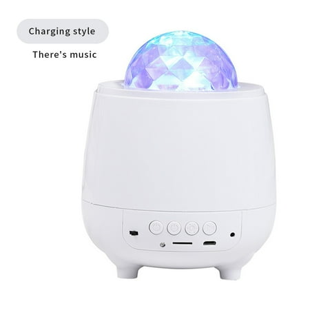 

Machinehome Projector Light Indoor Atmosphere Night Lamp Star Sky USB Projector Light Rechargeable With Music