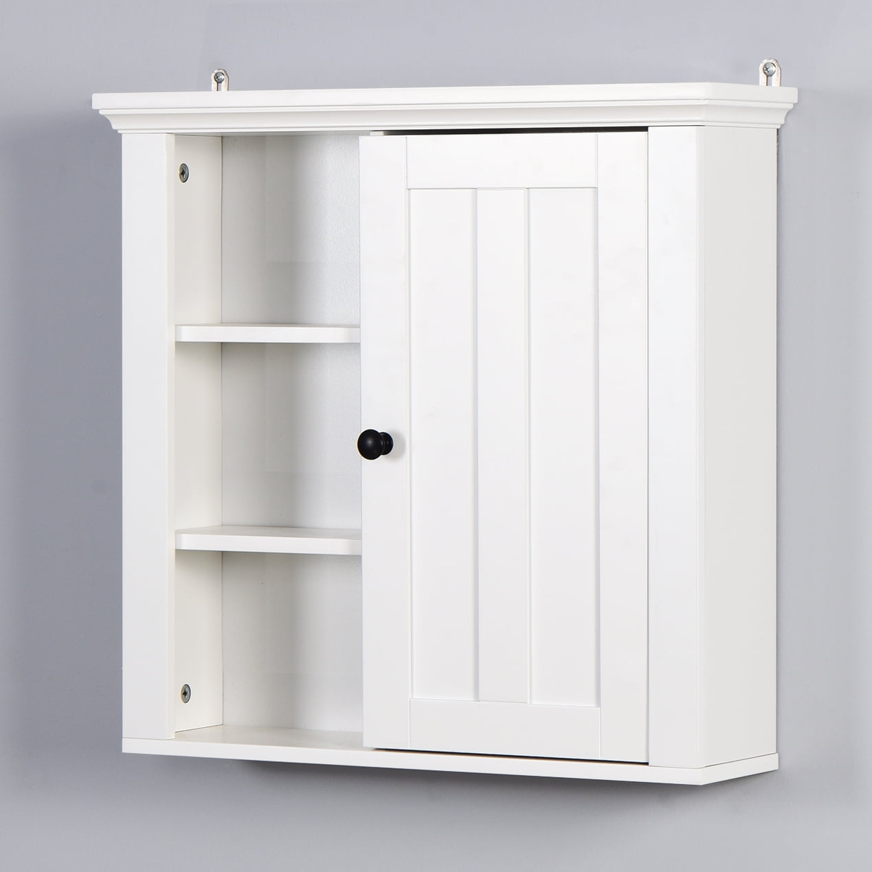 Resenkos Wooden Bathroom Wall Medicine Space Saver Over The