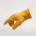 thumbnail image 2 of Negro 7*17 CM 1 par de guantes de jardinería flexibles resistentes a espinas guantes de trabajo de cuero cómodos guantes de Trabajos de soldadura para hombres y mujeres, 2 of 3