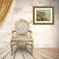 thumbnail image 3 of Monet, Claude 14x12 Gold Ornate Wood Framed with Double Matting Museum Art Print Titled - Cliffs at Dieppe 1882, 3 of 4