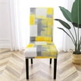 thumbnail image 2 of Dining Room Chair Covers Set of 6, Stretch Parsons Chair Slipcovers Universal Removable Washable Chair Seat Covers Protector for Dining Room, Kitchen, Hotel and Party, Yellow, 2 of 6