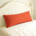 thumbnail image 5 of Soft Brushed Microfiber Body Pillowcase, Brunt Orange 2-Piece, 20x54 Inch, Envelope Closure, 5 of 7