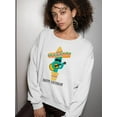 thumbnail image 2 of Happy Birthday Cactus Sweatshirt Women -SPIdeals Designs, Female XX-Large, 2 of 4