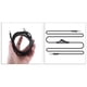 thumbnail image 3 of Control de volumen perfke Cable de audio para auriculares duradero de 2 m, 3 of 8
