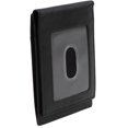 thumbnail image 4 of Jack Abrahams Mens Genuine Goat Nappa Leather Slim Bi-Fold Card Holder RFID ID Wallet (Black), 4 of 8