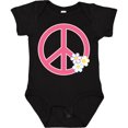 thumbnail image 3 of Inktastic Peace Sign Cute Daisy Flowers Girls Baby Bodysuit, 3 of 5