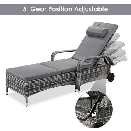 Adjustable Outdoor Patio Chaise Lounge, Outdoor Patio Lounge Chairs Canada