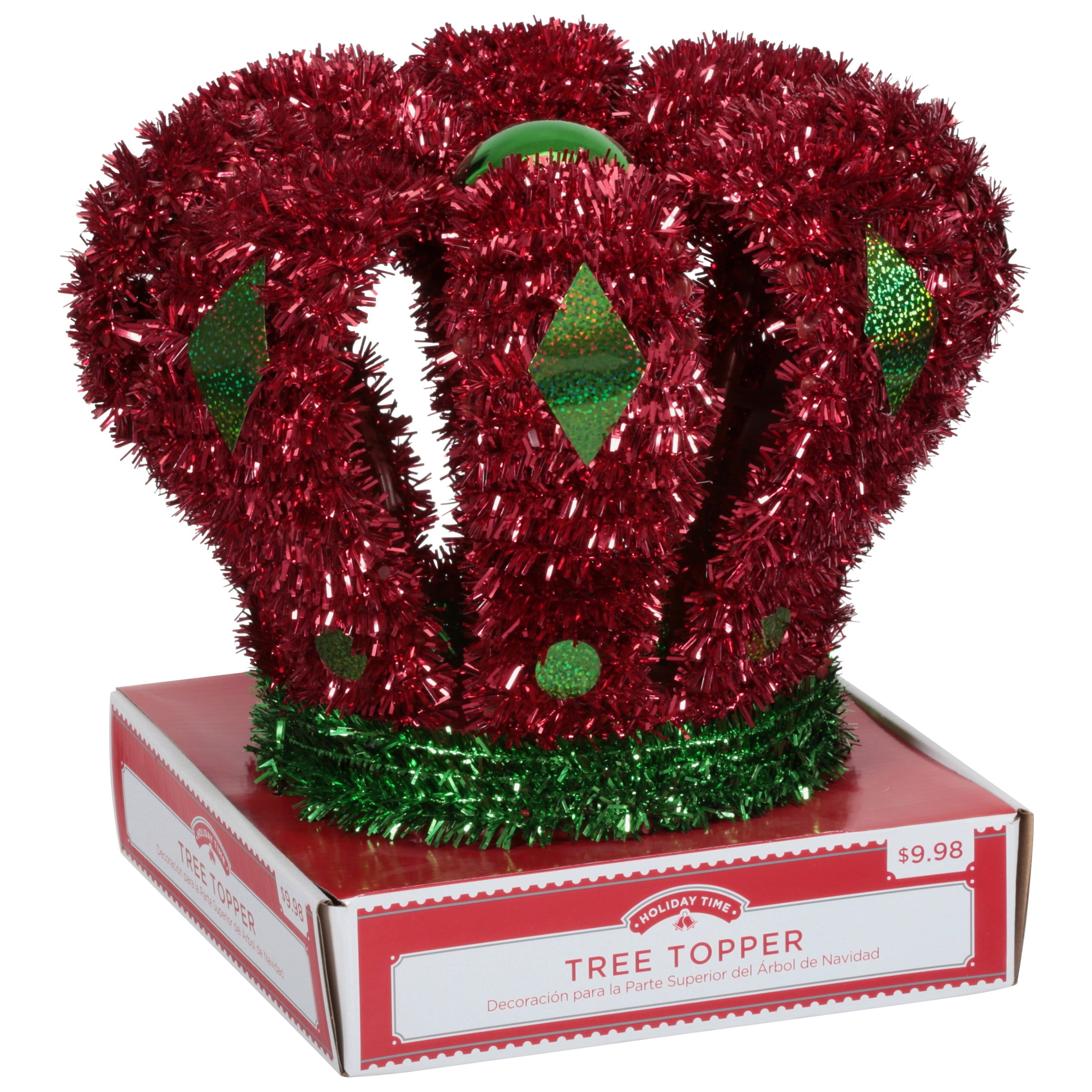 Holiday Time 3D Crown Tree Topper