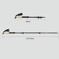thumbnail image 6 of 1PCS Aluminum Alloy Telescopic Trekking Pole 65–135cm Ultralight Hiking Stick for Outdoor Camping Climbing Travel, 6 of 6