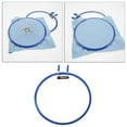 thumbnail image 1 of serony Embroidery Hoop Cross Stitch Spring Tension Frame Spring Tension Embroidery Hoop Holder Round Loop Adult DIY Display Supplies blue, 1 of 9