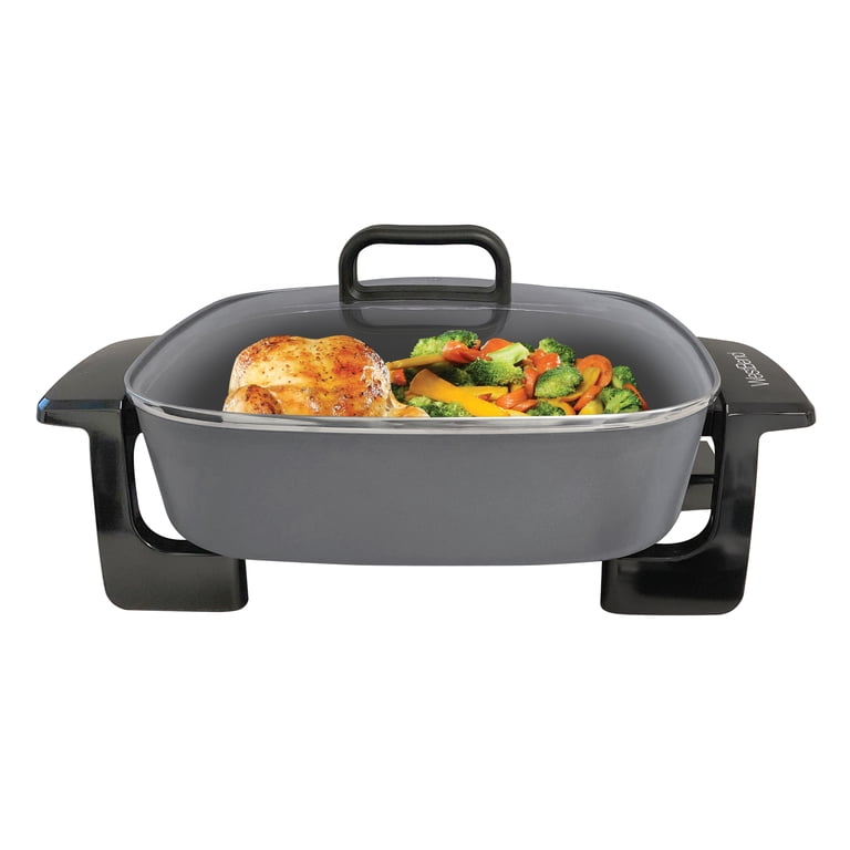 West Bend 72216 Nonstick 12-Inch Electric Skillet Features Grease