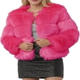 thumbnail image 1 of Vestes Courtes à Manches Longues pour Femmes avec Fausse Fourrure, 1 of 7