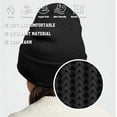 thumbnail image 3 of Football Embroidered Beanie Hat for Fan Gifts, Winter Beanie Cap Warm Knit Hats for Men Women, 3 of 5