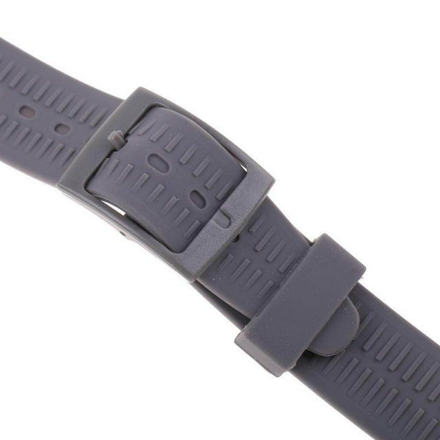 ziyahi 17mm Silicone Rubber Watch Strap Band Waterproof Watchbands Grey