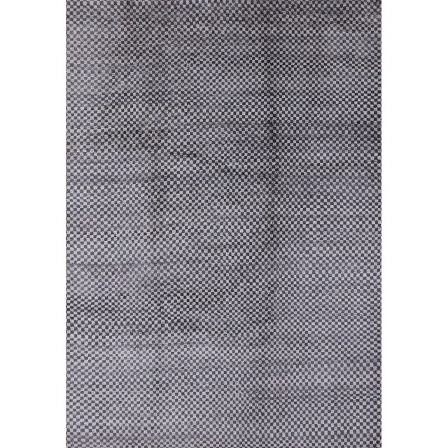 Ahgly Company Rectangle d'Intérieur Milieu du Siècle Moderne Bleu Mousse Vert Tapis de Zone Solide, 2' x 5'