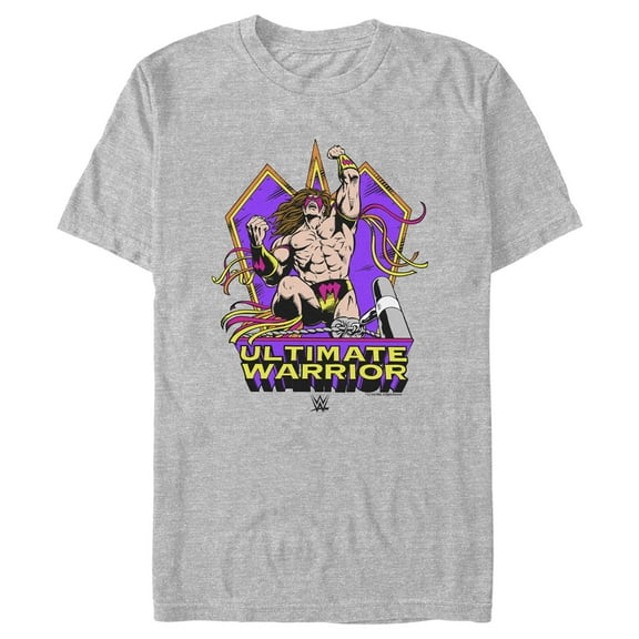 Men's WWE Ultimate Warrior Comic Graphic Tee Athletic Heather Small