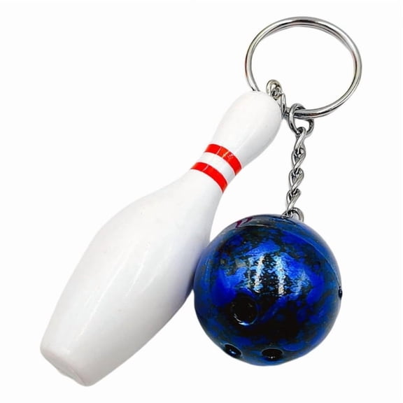Bowling Pin Keychain Bowling Pendant Hanging Ornaments Bag Car Key Chain