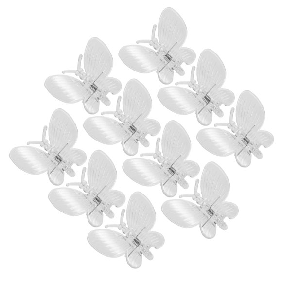 WEUVEB 10Ud Clips Transparentes Para Apoyo De Plantas Y En Jardín Y Lluvioso