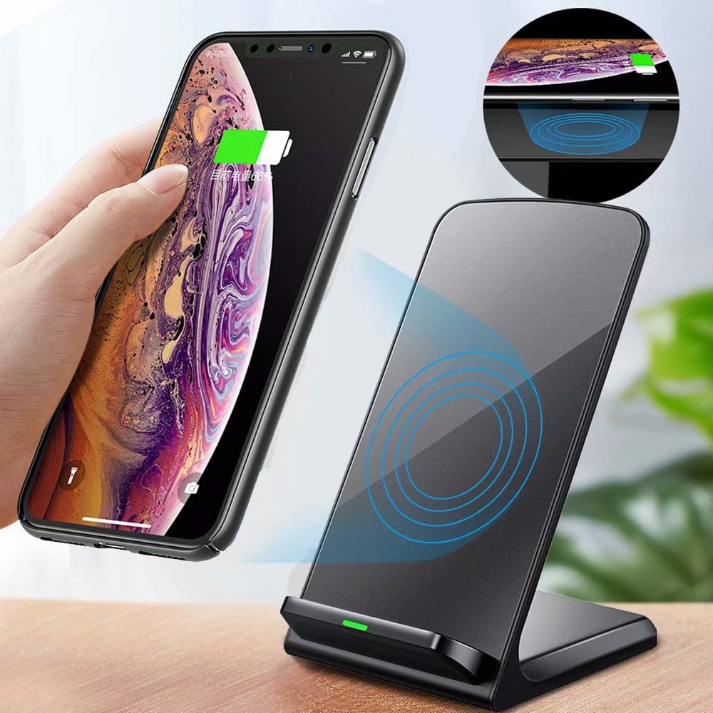 zoeview Qi 10W Fast Ultra-Thin Foldable Wireless Charging for Samsung S9/S9+/S8/S7 Edge,7.5W for iPhone Xs MAX/XR/XS/X/8/8 Plus,5W All Qi-Enabled Phones No AC Adapter Wireless Charger 