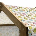 thumbnail image 5 of Owls Pet House, Floral Bird Daisies Oranges Sunglasses Stripes Swirls Hearts Colorful, Outdoor & Indoor Portable Dog Kennel with Pillow and Cover, 5 Sizes, Multicolor, by Ambesonne, 5 of 5